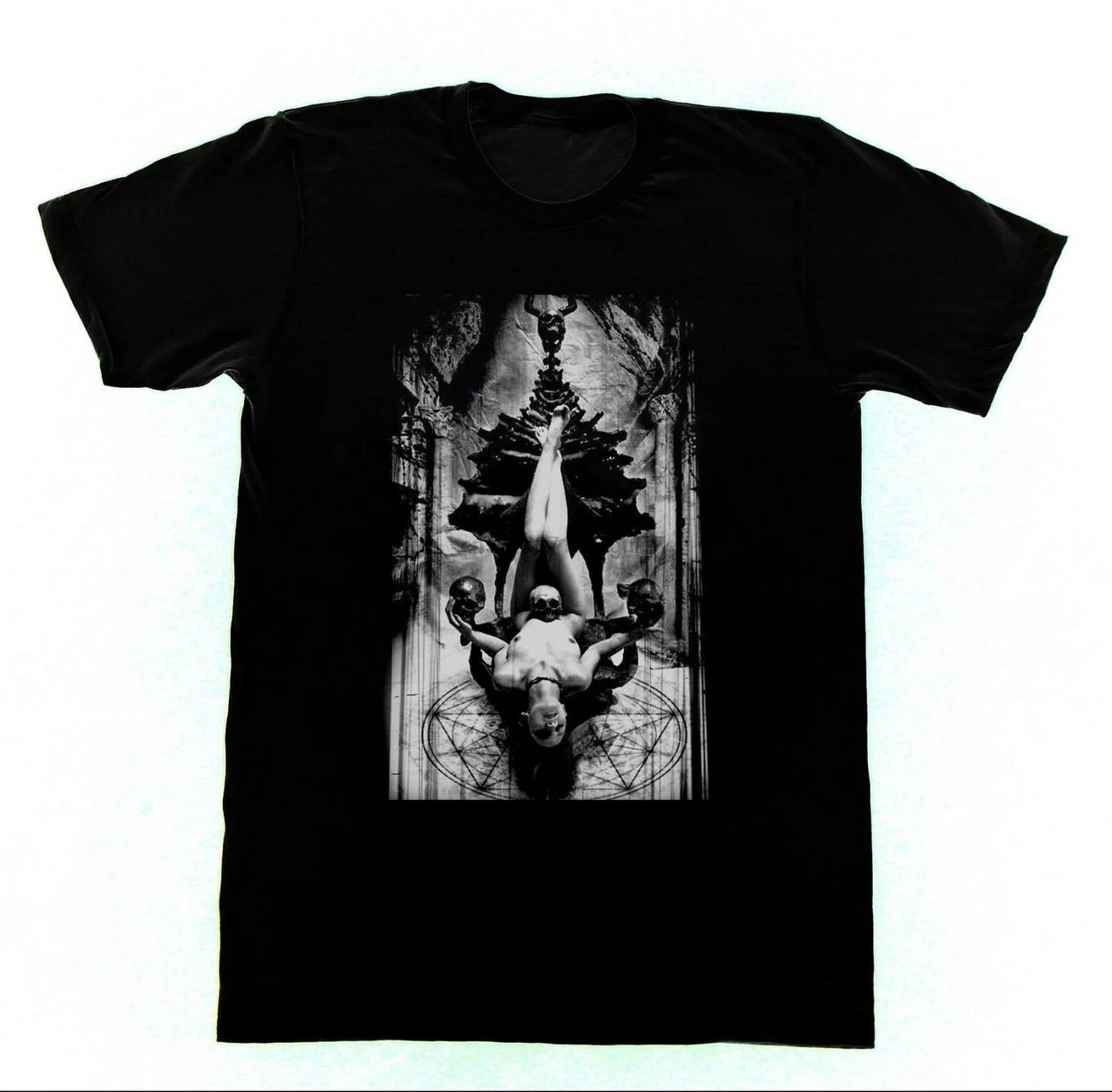 Occult Ritual Tshirt 41 T-Shirt Church Satan Pentagram Witchcraft Sacrifice | Мужская одежда