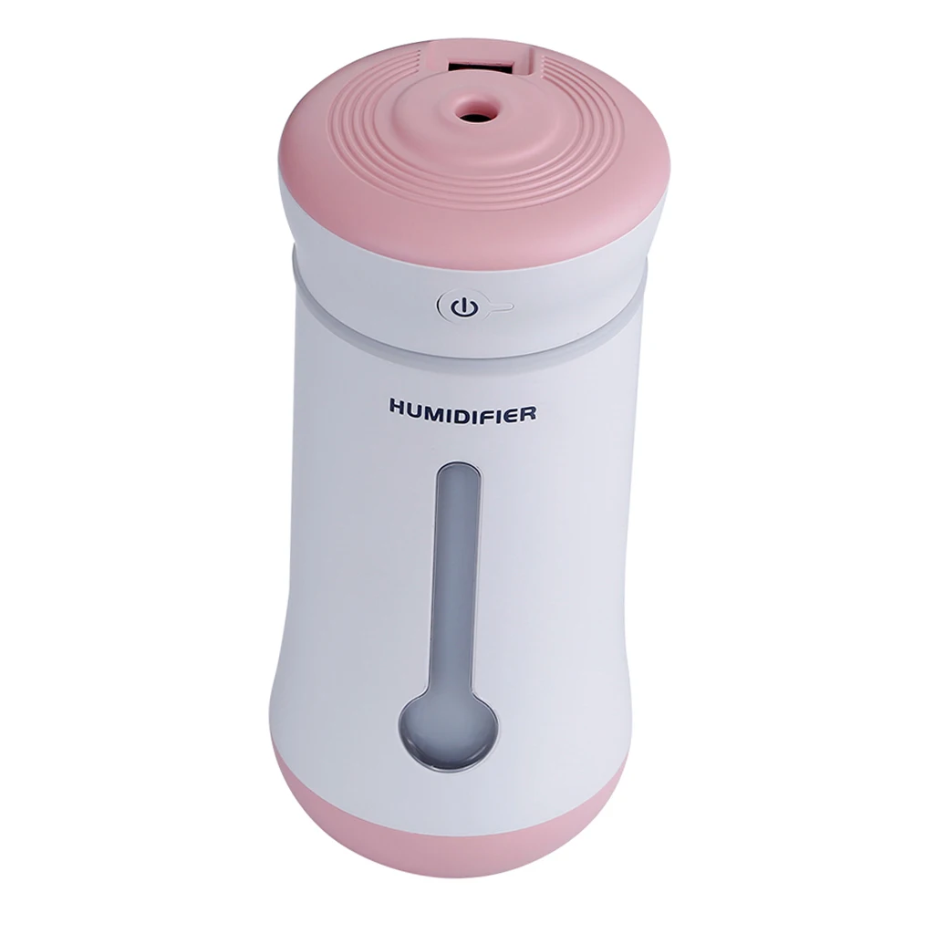 Aroma Humidifier with LED Light USB Fan Humidifier for Bedroom Home Office Essential Oil Diffuser Ultrasonic Air Humidifier