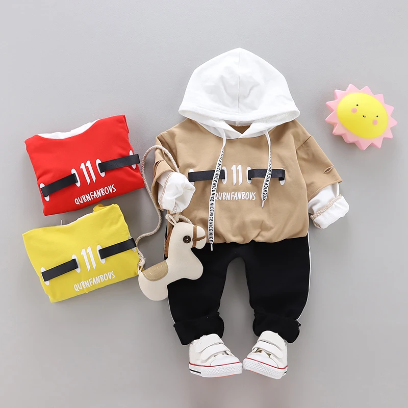 

IENENS Autumn Baby Toddler Boys Girls Casual Tracksuit Sport Clothes Kids Child Boy Outfits Suits Clothing Sets T-shirt +Pants