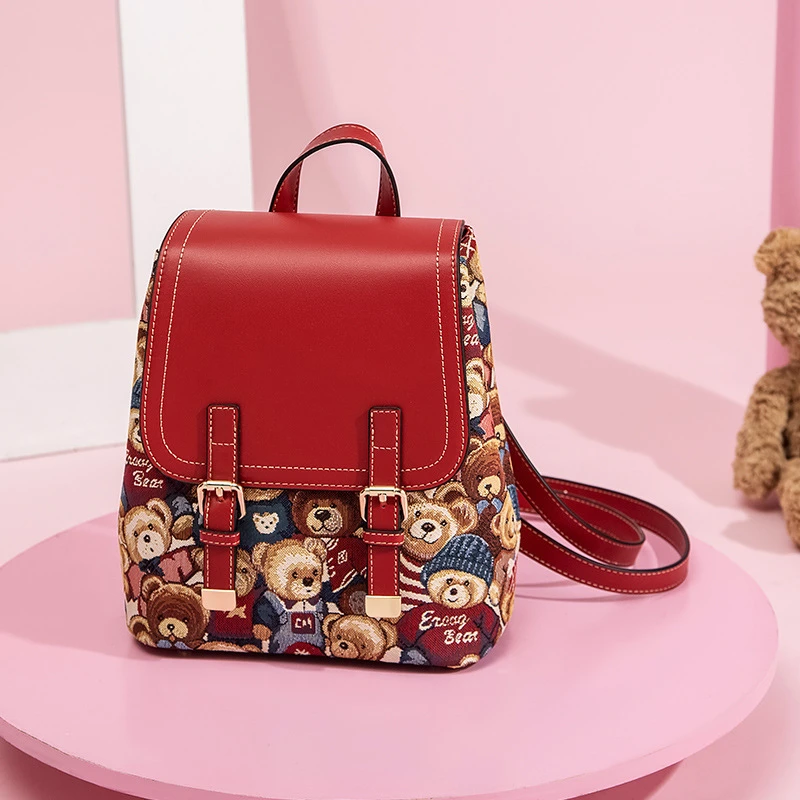 Mochila bonita para nueva versión coreana, bolso de arte que combina con todo, moda femenina, 2021|Mochilas| - AliExpress