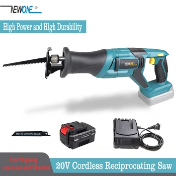 

Newone 20V Lithium-Ion Cordless Reciprocating Saw Kit with Saw Blades