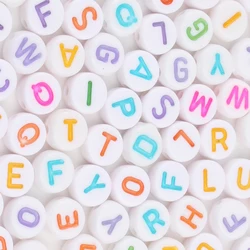 Vibrant Alphabet Acrylic Beads - 500pc (Multicolor)