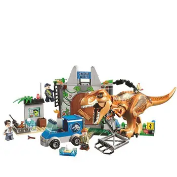 

Jurassic World Dinosaurs Tyrannosaurus Breakout 168pcs Blocks Toy Gifts Compatible with Leping Jurassic Parked
