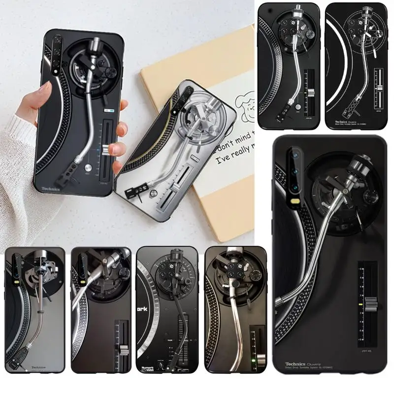 YJZFDYRM поворотные диски DJ роскошный уникальный чехол для телефона Huawei P40 P30 P20 lite Pro