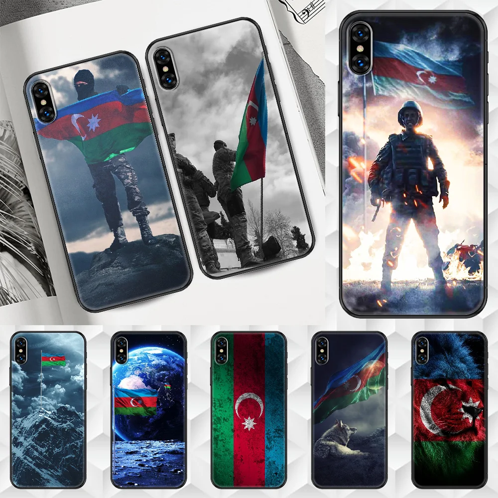 Азербайджан чехол для телефона с изображением флага Корпус iphone 5 5s se 2 6 6s 7 8 12 мини