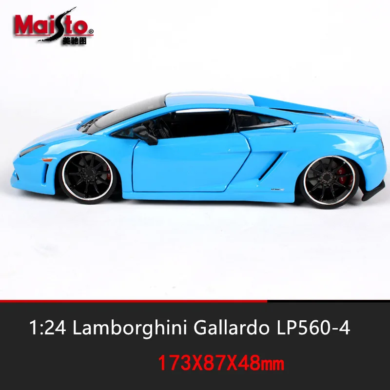 Maisto 1:24 Lamborghini Gallardo, модель автомобиля из сплава, имитация, украшение автомобиля, коллекция, Подарочная игрушка