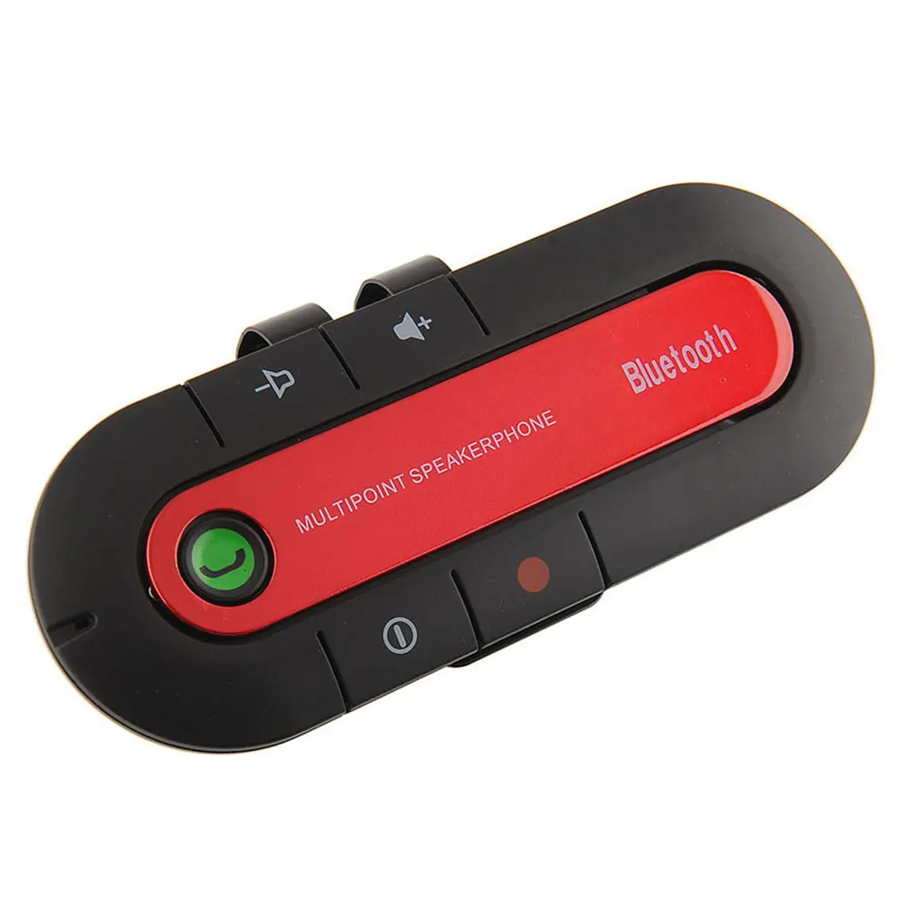 Солнцезащитный козырек Bluetooth громкая связь портативный Bluetooth беспроводной Громкая связь Handsfree приемник Smart - Название цвета: Red