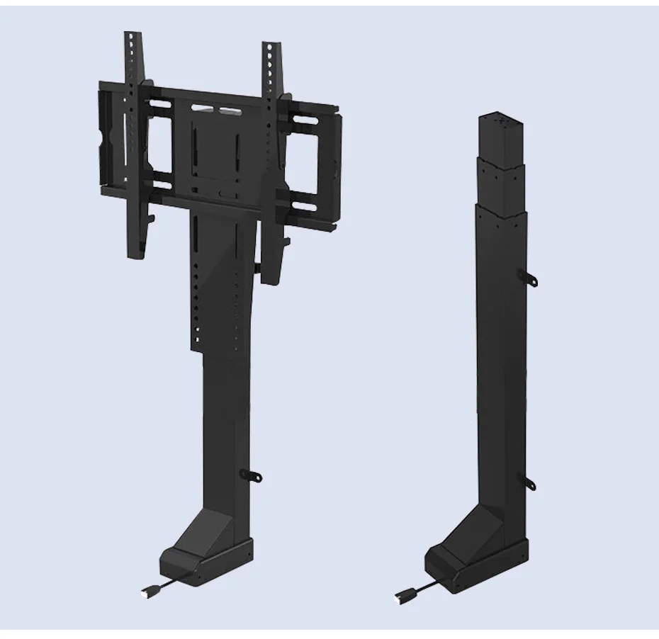 Механизированный Кронштейн для ТВ кронштейн с пультом дистанционного управления Автоматическая подъемная тв стойка вертикальная стойка регулируемая высота подставки для телевизора