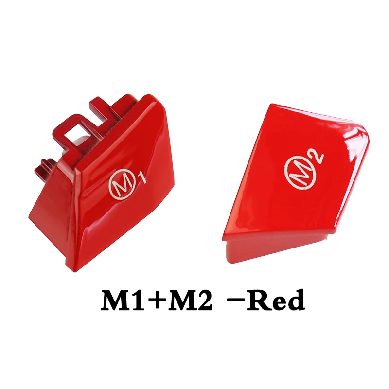 Рулевое колесо M M1 M2 кнопка включения для 3 серии M3 E90 E92 E93 M3 F80 M4 F82 F83 M5 F10 M6 F06 X5M X6M F16 аксессуары - Название цвета: M1 M2 red