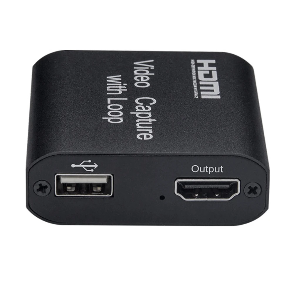 

1080P 4K HDMI Video Capture Device HDMI To USB 2.0 Video Capture Card Dongle Game Record Live Streaming Broadcast Local Loop Out