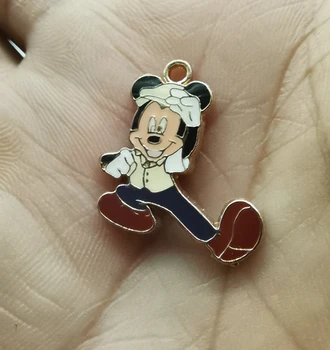 

New mickey Cartoon Charm Necklace/Bracelet/Earrings Pendants DIY Jewelry Making Accessories T-3