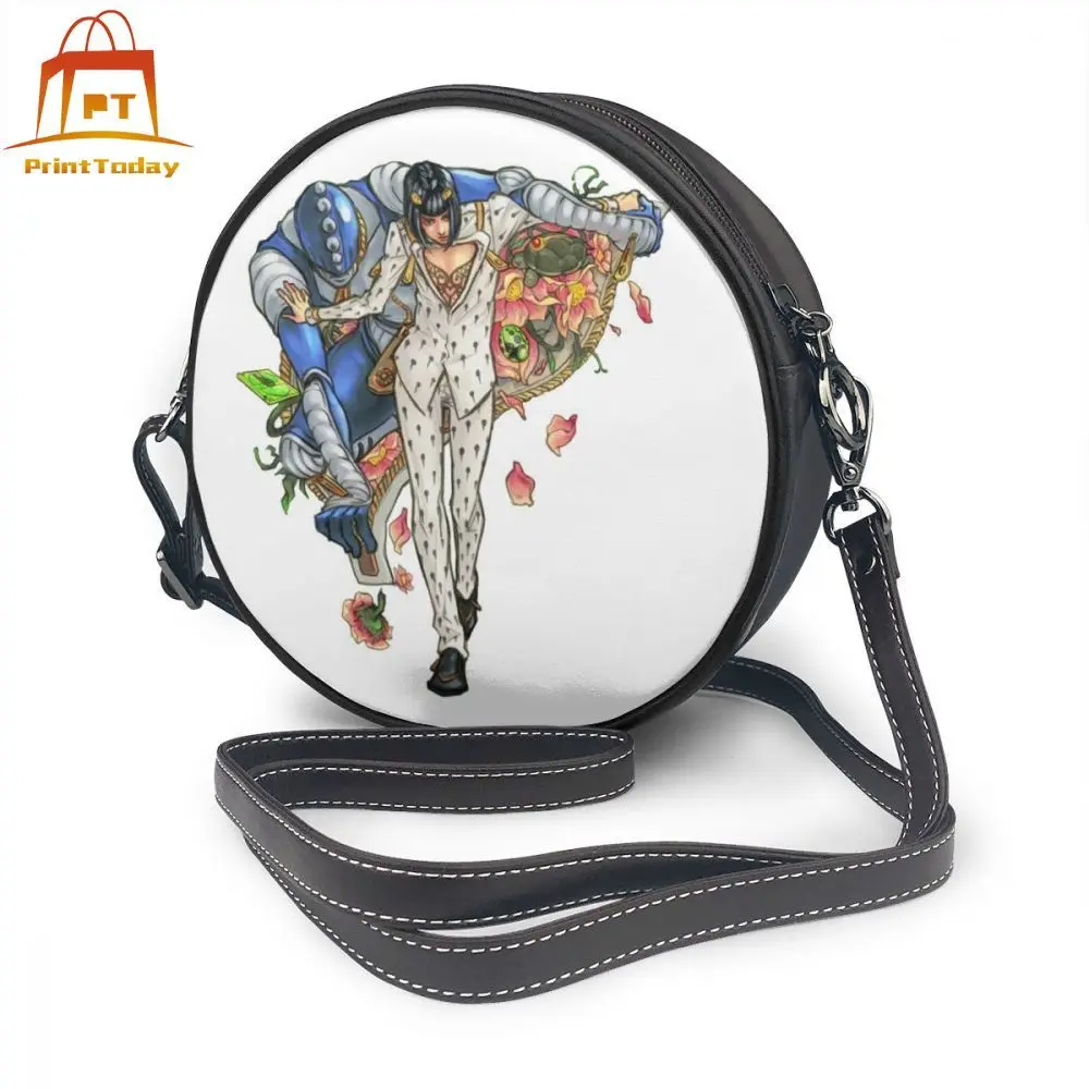 

Jojo S Bizarre Adventure Shoulder Bag Bruno Bucciarati Jojos Bizarre Part V Vento Aureo Leather Bag Mini Women Bags Round Purse