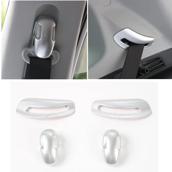 

10 Sets Car Safe Belt Protective Cover Decoration ABS Seat Belt Frame Trim for JEEP Compass 2017~2019
