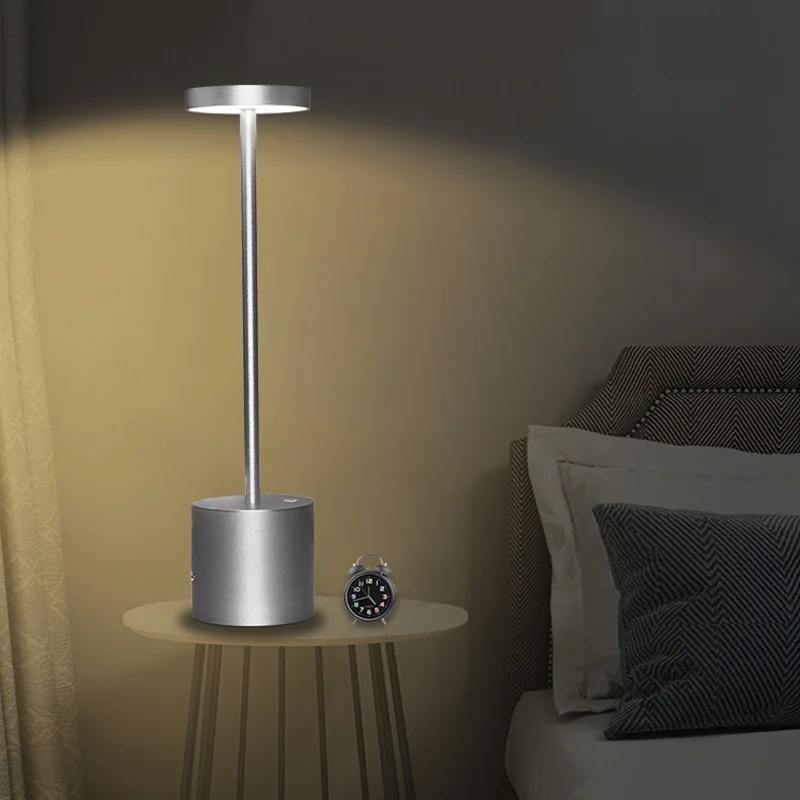 Interruptor de Toque Modos de Luz Lâmpada de Mesa Proteção para os Olhos Led de Leitura da Tabela Mais Novo Dimmer Ajustável 3000k Mesa Usb Recarregável Lâmpada 2 27 Luminária de mesa