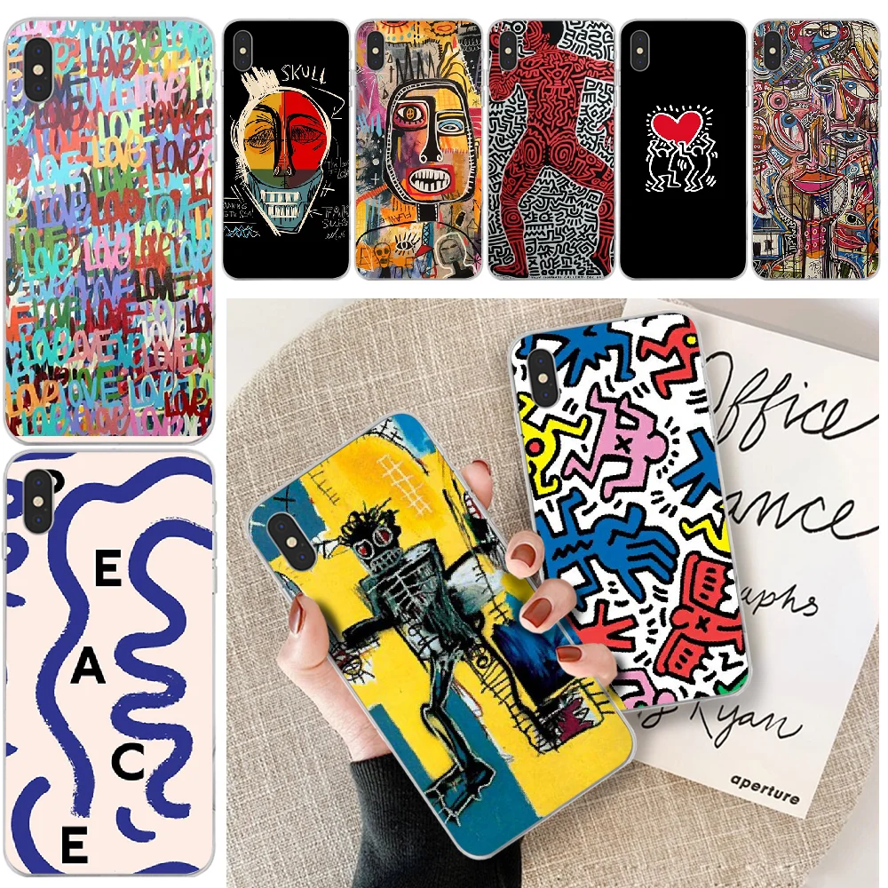 ByLoving Keith Haring art Coque Shell Phone Case For iphone 6 6s plus 7 8 X XS XR MAX 11 pro Pro Max Cover | Мобильные телефоны и