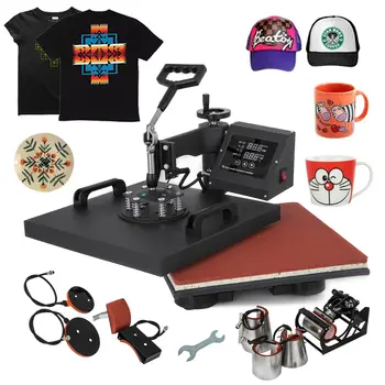 

8 in 1 Heat Press Machine Thermal Transfer Novel, fashion, high-grade design, reasonable structure Sublimation Swing away