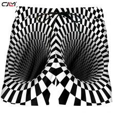 CJLM летние пляжные шорты новые мужские камвольные печати черно-белая клетка 3D доска merdma шорты мужские Бодибилдинг Фитнес повседневные шорты