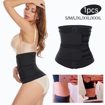 

2020 New Fitness Waist Trainer Corset Sweat Belt for Women Weight Loss Compression Trimmer Workout Body Shaper Fitness S-3XL
