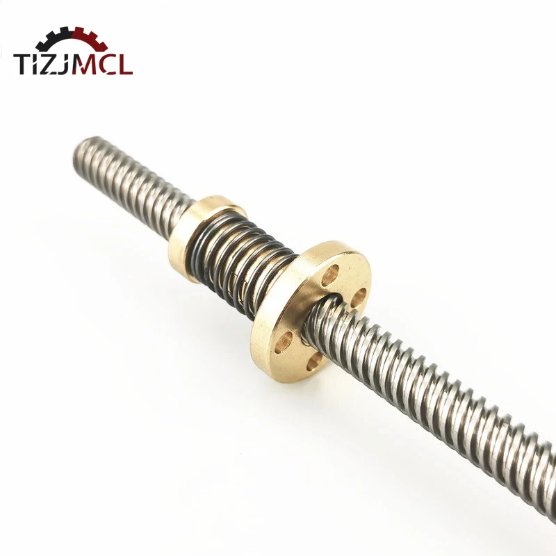 T8 Lead Screw Anti Backlash Spring Nut Loaded Elimination Gap Nut 2mm 4mm 8mm For Acme Threaded Rod DIY CNC 3D Printer Parts lead screw