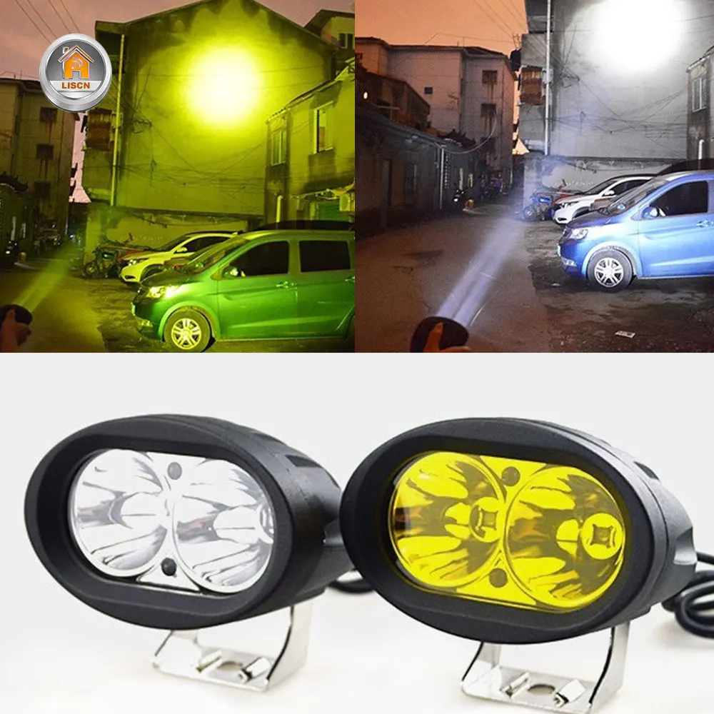 2Pcs 20W LED Headlights Work Light Spotlight 6000K Driving Fog Lamp Offroad Car Truck Motorcycle Tractor 12V 24V | Автомобили и