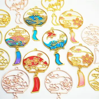 

8Pcs Wind Chimes Ribbon UV Frame Bezel Setting Cabochon Setting UV Resin Jewelry