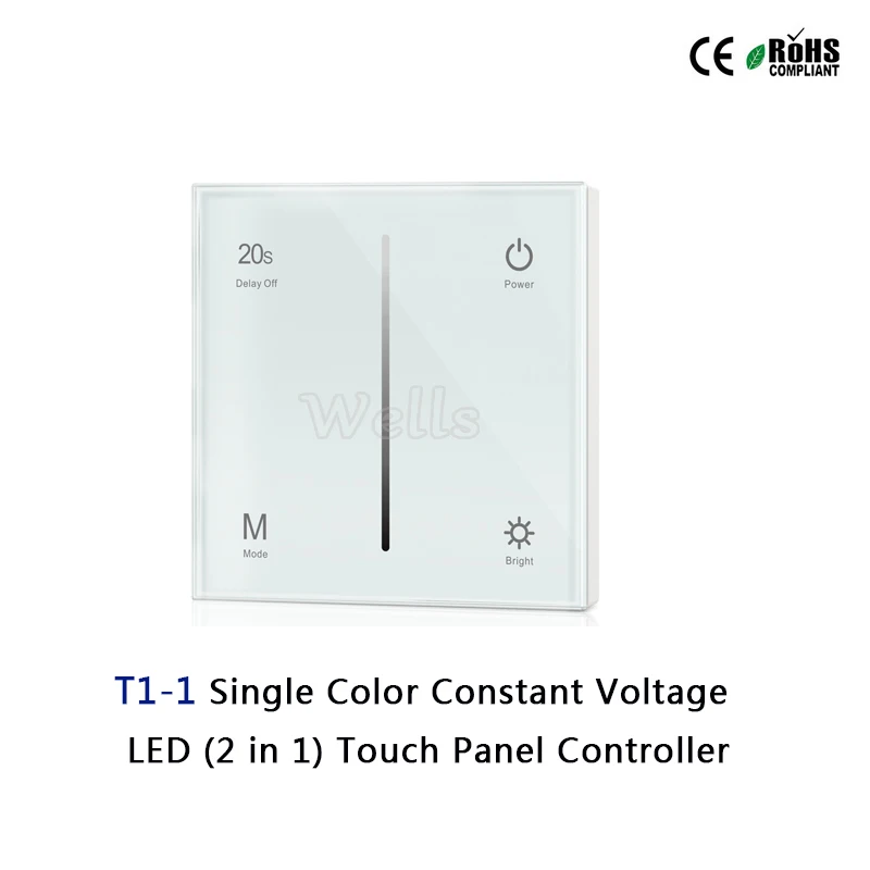 T1 1/T2 1/T3 1/T4 1 Touch Panel LED Постоянное напряжение (2 в 1) контроллер для