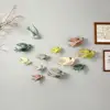 3D Bird Shape Hanging Pendant Ceramic 3D Bird Wall Hanging Pendant Wall Crafts Ornaments DIY Wall Hanging Decoration Home Decor 2