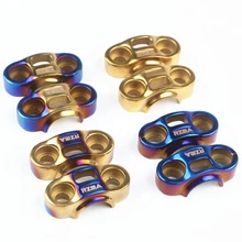 Универсальные 22 мм 7/" аксессуары для мотоциклов 304 из нержавеющей стали титановые зажимные зажимы для руля стояки для мотоцикла