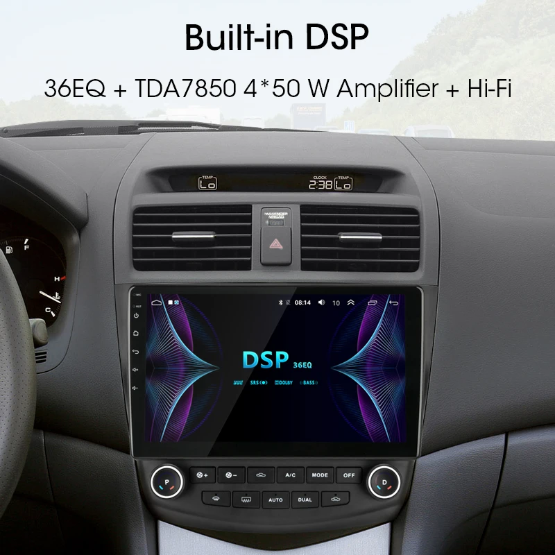Vtopek Android car gps navigation radio for Honda Accord 7 2005-2008 Multimedia player 4G Net WIFI HIFI Bluetooth RDS DSP