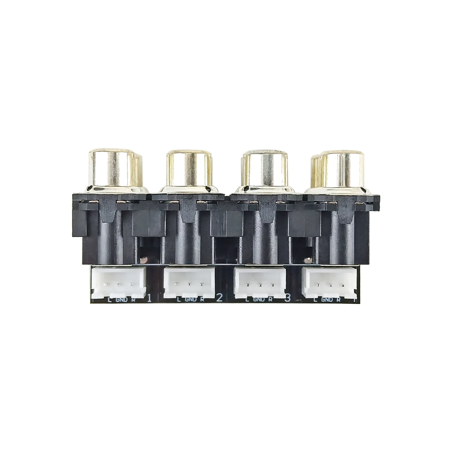 GHXAMP AV Audio Signal Switch Board 4-Way Stereo Source Switcher (1 point 4 or 4 choose 1) RAC Lotus Signal Input 1set 6