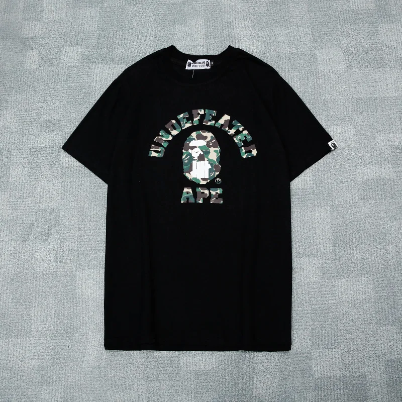 

Japanese-style Popular Brand Ape Head X Undefeated Wu Dao Gang Camouflage Printed Pure Cotton Short-sleeved T-shirt