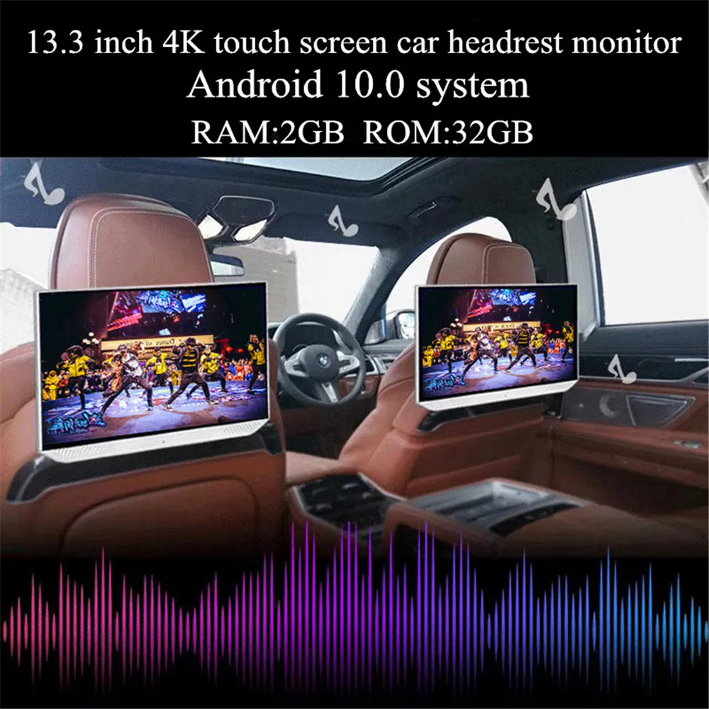 大手サイト 車のヘッドレストモニター 13 3インチのタッチスクリーン Android 10 0 1080p Wifi Bluetooth Usb Sd Hdmi Fm Mirrorlink Miracastをサポート 在庫ございます Kingscages Com
