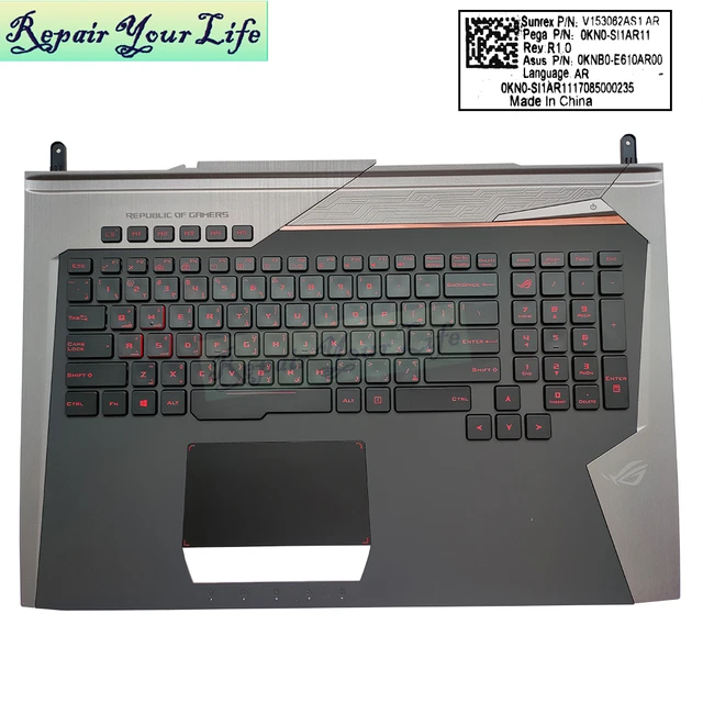 Touche Clavier asus g G752V ROG 