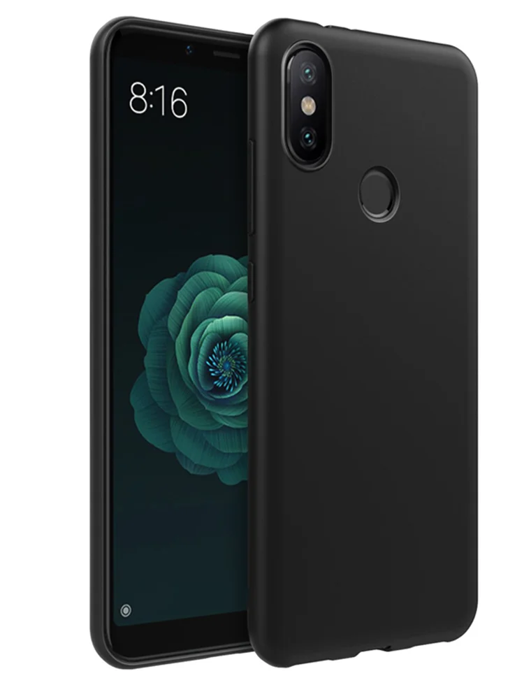 3D Камера мягкий TPU чехол для Xiaomi mi 8 Lite 9 SE A1 A2 A3 CC9 CC9e F1 для Red mi 5 Plus 6A 7A S2 Примечание 5A для детей 5, 6, 7, 8 Pro матовый чехол - Цвет: black