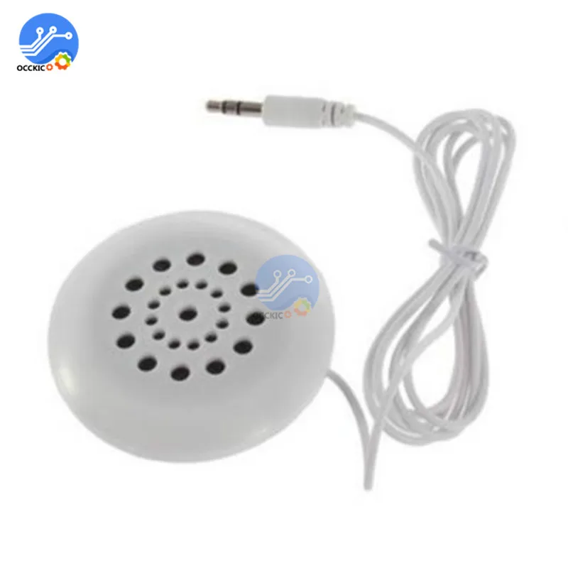 Портативный 3 5 мм Подушка динамик для MP3 MP4 CD iPod телефон белый новый|speaker for mp3|speaker