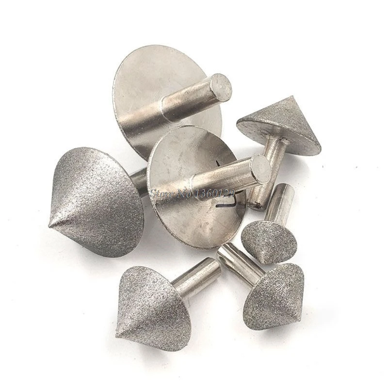 Diamond 20-50mm Cone Chamfer Grinding Head Stone Glass Chamfering US 