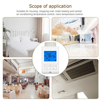 

Programmable Timer Thermostatic Radiator Valve Actuator Radiator Thermostat
