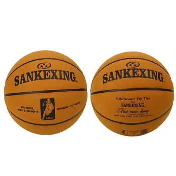 

Non-Skid Cowhide Textured Sport Gift Leather Ball Basketball Outdoor Toys Boys Team New SANKWXING