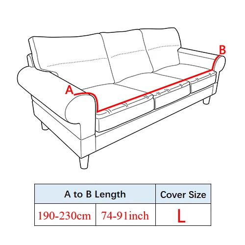 Серые чехлы для диванов, жаккардовые чехлы с юбкой, универсальные эластичные чехлы для диванов, Защитные чехлы для мебели для гостиной, кресла для влюбленных - Цвет: L 190-230cm