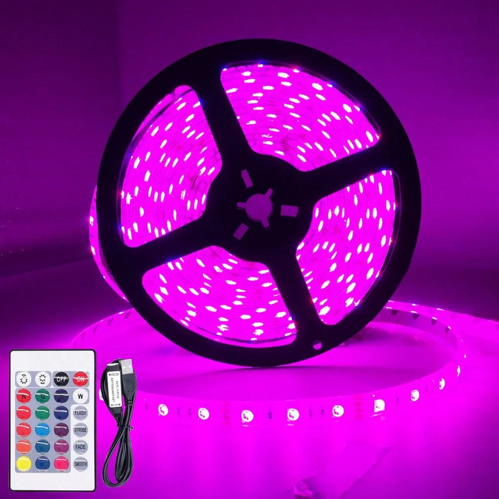 

USB Led Strip RGB 5050 Light Waterproof Color Changing TV Led Back Light For Home Decoration and Chrismas Lights DC12V
