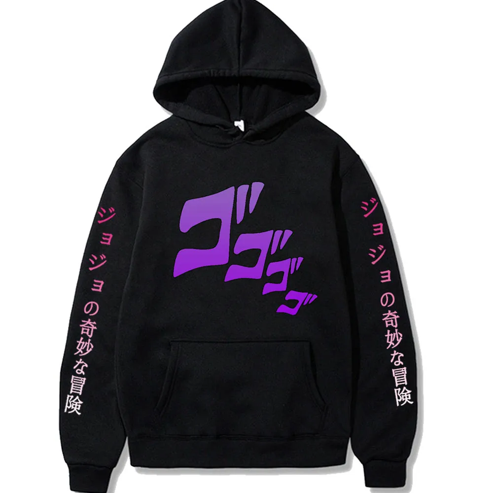 

Jojos Bizarre Adventure Anime Print Mens Hoodies Long Sleeve Hip Hop Pullover Sweatshirt