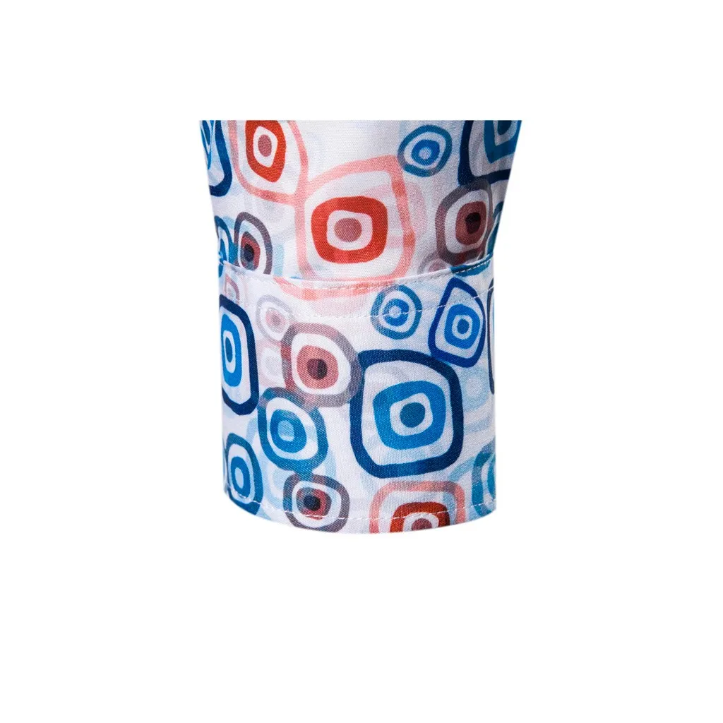 Рубашка в деловом стиле с длинными рукавами и отложным воротником; тропический праздничный Топ; блузка; облегающая гавайская рубашка с принтом; Chemise Blusas Man