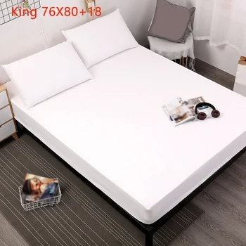 

Fitted Sheet Daily Waterproof Bed Protector Dustproof Multifunction Fashion Elastic Band Home Mattress Cover Bedding Deep Pocket