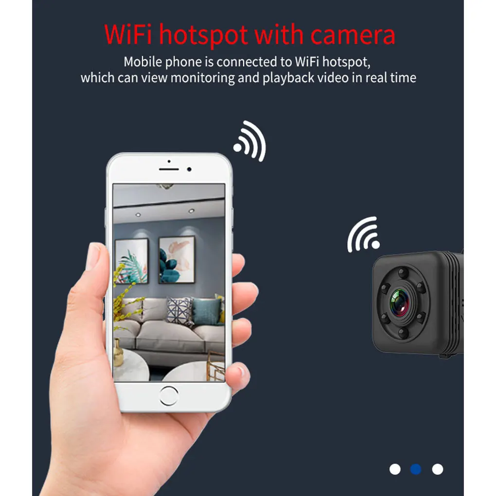 SQ29 мини камера IP HD WIFI маленькая видео сенсор ночное видение водонепроницаемый