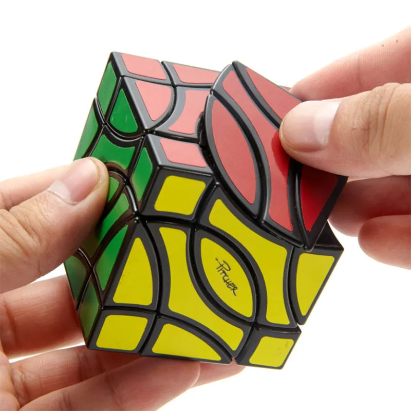 Lanlan Cube Pisces Jarro Cubo Magicfour Canto Duplo Peixe Quebra-cabeça Profissional Antistress Brinquedos Educativos 4-canto 4 Cubos mágicos