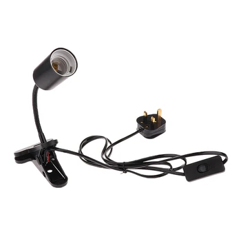 

Flexible E27 Reptile Heating Light Bulb Lamp Holder UK Plug with Clip
