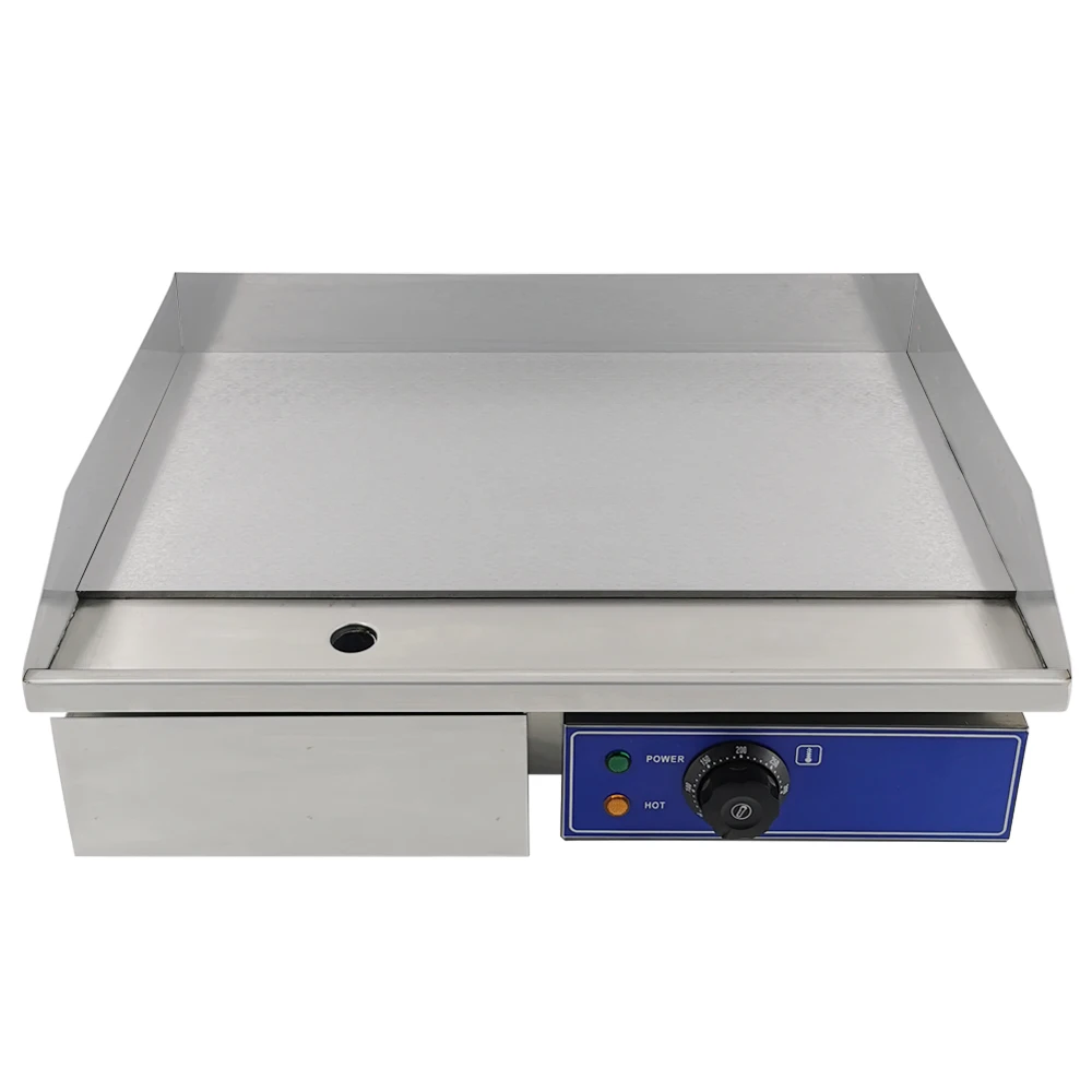 Griddle Electric Commercial Hot Plate Countertop BBQ Grill Stainless Steel 50cm 