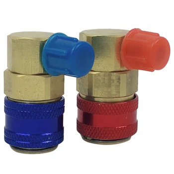 

2Pcs R134A System Car Automotive Air Conditioning Qc15 Quick Connector Adapters Automotive Air Conditioning And Fluoride Connect