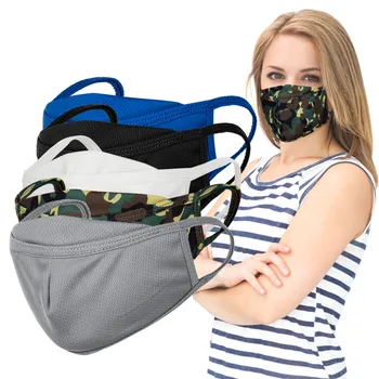

Outdoor 5PCS Anti Dust Face Mask Mouth Washable Cycling Mask Respirator Anti-haze Breathable Mouth Muffle Cycling Sport