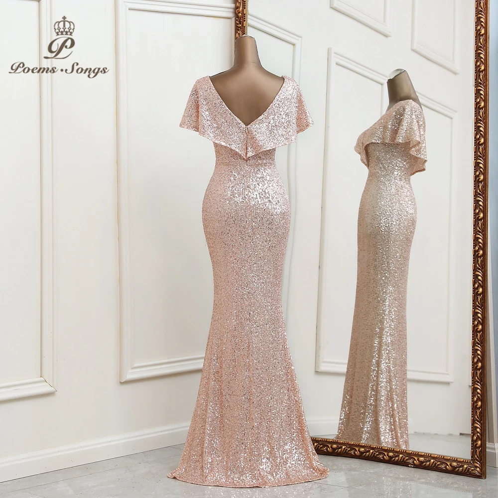 Robe de soiree rose gold deals